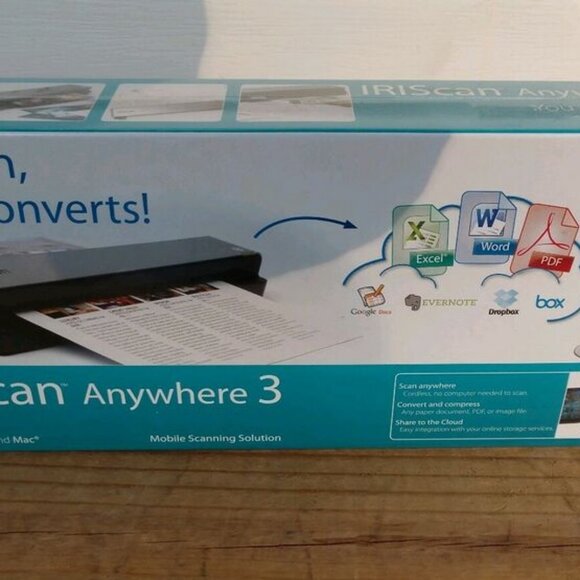 🆕 IRIScan Anywhere 3- 457485 Scanner New in Factory Sealed Box - Picture 4 of 7
